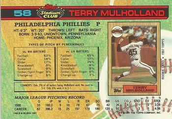 Terry Mulholland  baseball card collectible - Main Image 2