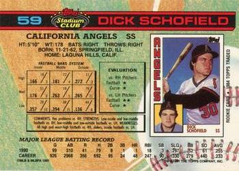Dick Schofield  baseball card collectible - Main Image 2
