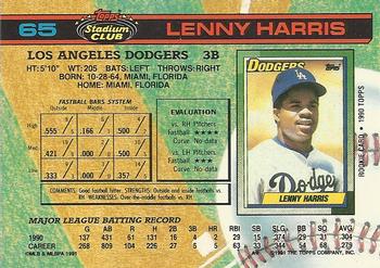 Lenny Harris  baseball card collectible - Main Image 2