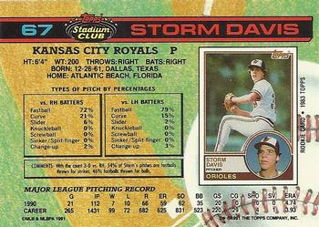 Storm Davis  baseball card collectible - Main Image 2