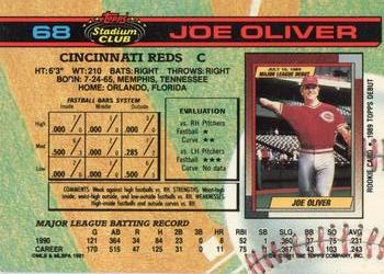 Joe Oliver  baseball card collectible - Main Image 2