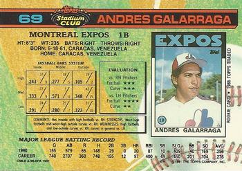 Andres Galarraga  baseball card collectible - Main Image 2