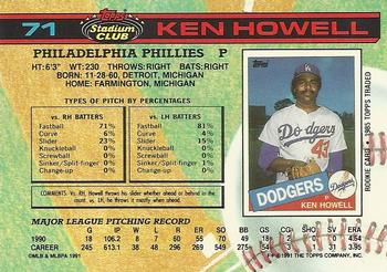 Ken Howell  baseball card collectible - Main Image 2