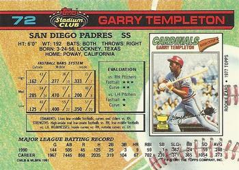 Garry Templeton  baseball card collectible - Main Image 2