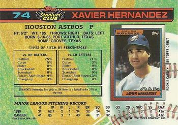 Xavier Hernandez  baseball card collectible - Main Image 2