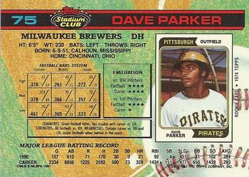 Dave Parker  baseball card collectible - Main Image 2