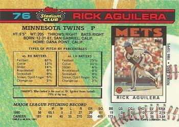 Rick Aguilera  baseball card collectible - Main Image 2