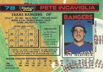 Pete Incaviglia  baseball card collectible - Main Image 2