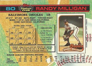 Randy Milligan  baseball card collectible - Main Image 2