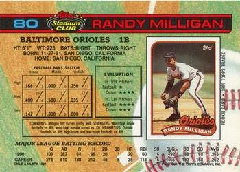 Randy Milligan  baseball card collectible - Main Image 2