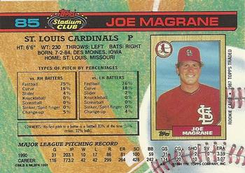 Joe Magrane  baseball card collectible - Main Image 2