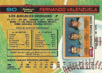 Fernando Valenzuela  baseball card collectible - Main Image 2