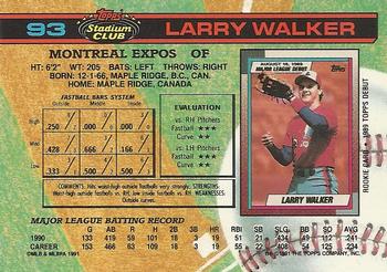 Larry Walker  baseball card collectible - Main Image 2