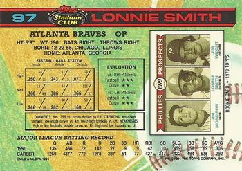 Lonnie Smith  baseball card collectible - Main Image 2