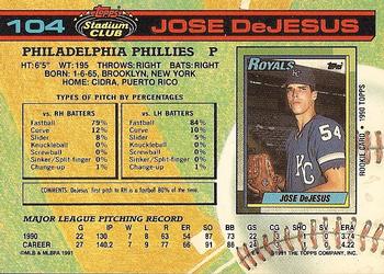 Jose DeJesus  baseball card collectible - Main Image 2