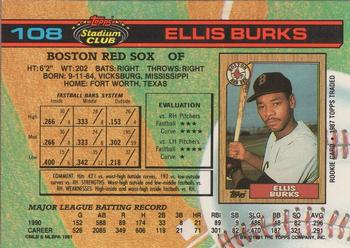 Ellis Burks  baseball card collectible - Main Image 2