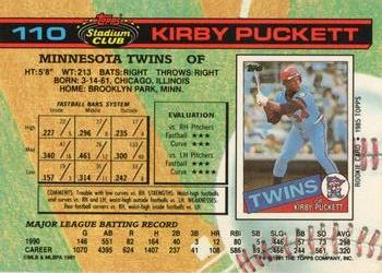 Kirby Puckett  baseball card collectible - Main Image 2