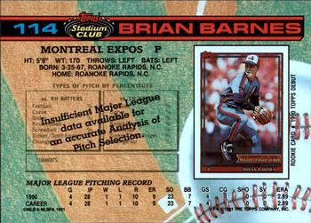 Brian Barnes  baseball card collectible - Main Image 2