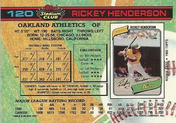 Rickey Henderson  baseball card collectible - Main Image 2
