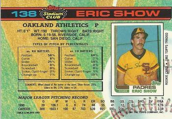Eric Show  baseball card collectible - Main Image 2