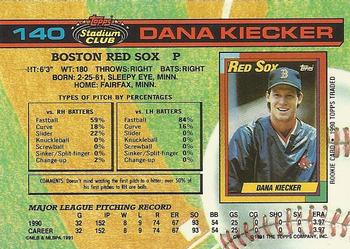 Dana Kiecker  baseball card collectible - Main Image 2