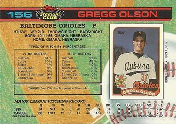 Gregg Olson  baseball card collectible - Main Image 2
