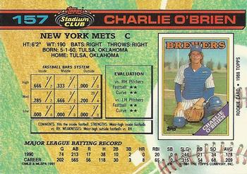Charlie O’Brien  baseball card collectible - Main Image 2
