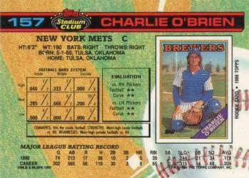 Charlie O’Brien  baseball card collectible - Main Image 2