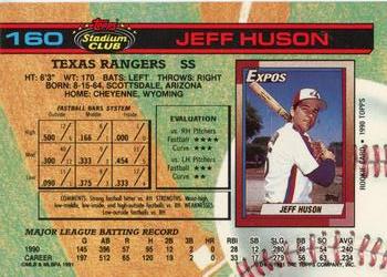 Jeff Huson  baseball card collectible - Main Image 2