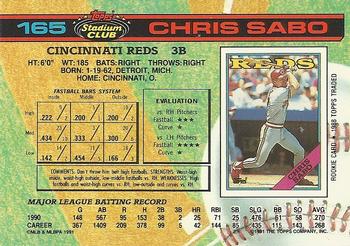 Chris Sabo  baseball card collectible - Main Image 2