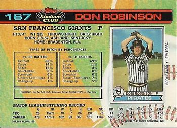 Don Robinson  baseball card collectible - Main Image 2