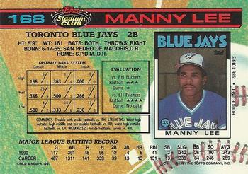 Manuel Lee  baseball card collectible - Main Image 2