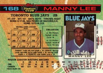 Manuel Lee  baseball card collectible - Main Image 2