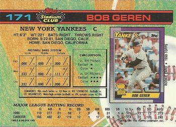 Bob Geren  baseball card collectible - Main Image 2