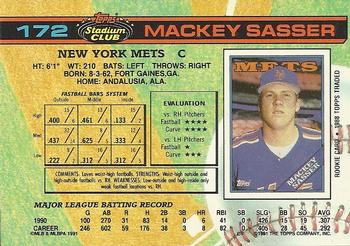 Mackey Sasser  baseball card collectible - Main Image 2