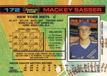 Mackey Sasser  baseball card collectible - Main Image 2