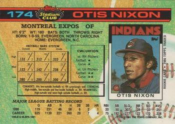 Otis Nixon  baseball card collectible - Main Image 2