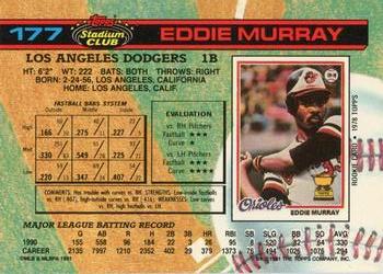 Eddie Murray  baseball card collectible - Main Image 2