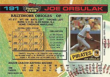 Joe Orsulak  baseball card collectible - Main Image 2