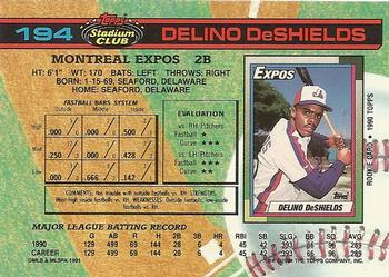 Delino DeShields  baseball card collectible - Main Image 2