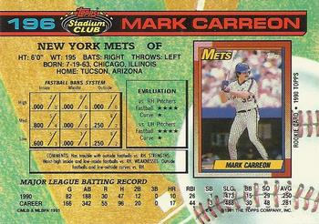 Mark Carreon  baseball card collectible - Main Image 2