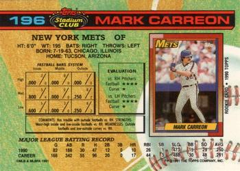 Mark Carreon  baseball card collectible - Main Image 2