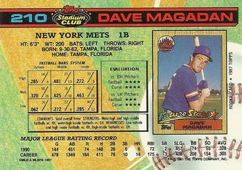 Dave Magadan  baseball card collectible - Main Image 2