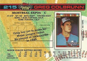 Greg Colbrunn  baseball card collectible - Main Image 2