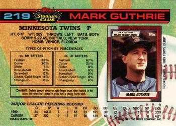 Mark Guthrie  baseball card collectible - Main Image 2