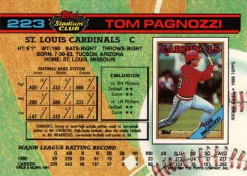 Tom Pagnozzi  baseball card collectible - Main Image 2