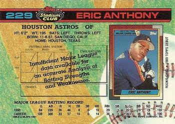 Eric Anthony  baseball card collectible - Main Image 2