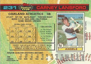 Carney Lansford  baseball card collectible - Main Image 2