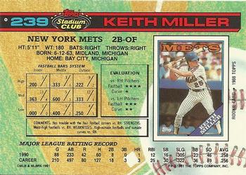 Keith Miller  baseball card collectible - Main Image 2