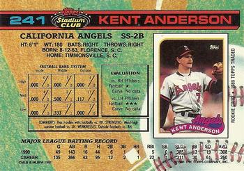 Kent Anderson  baseball card collectible - Main Image 2